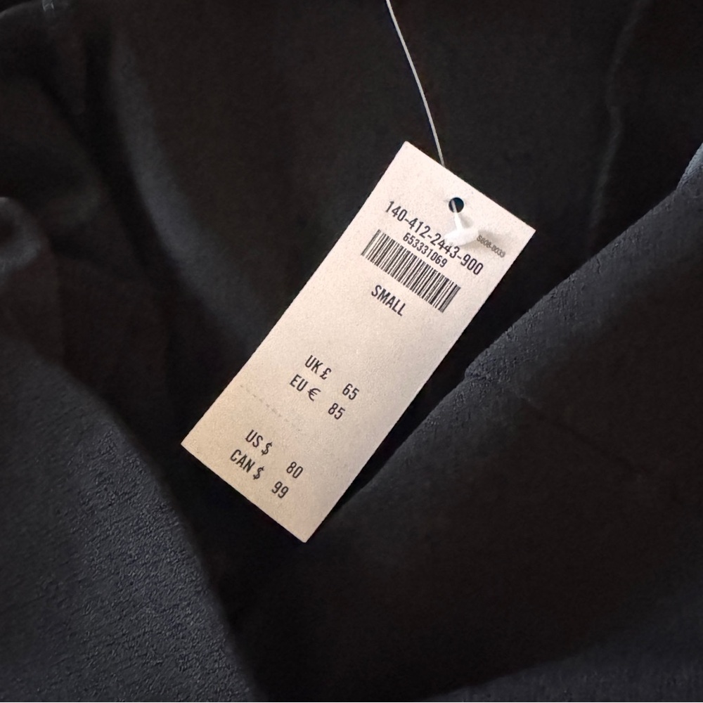 NWT Abercrombie Long-Sleeve Mesh Crepe Sweetheart Bodysuit in Black - Picture 5 of 15